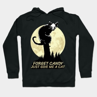 Forget Candy Just Give Me A Cat Hoodie